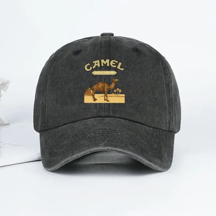 Casquette de baseball imprimée camel