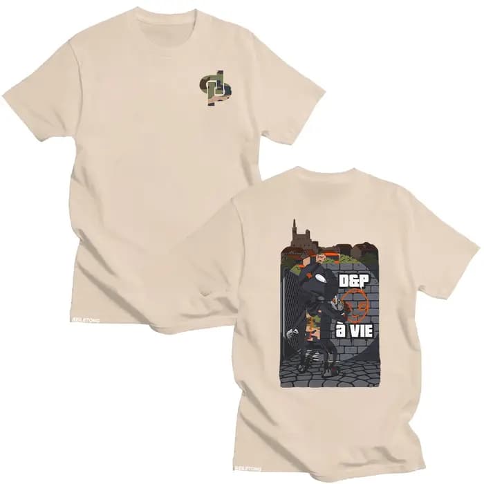 D & p À Vie Box T-Shirt rappeur JuL t-shirts hommes Style de rue pur coton
