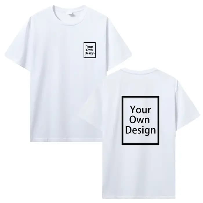Coton personnalisé impression personnalisée à manches courtes T-shirt hommes haut pour femme t-shirts bricolage votre