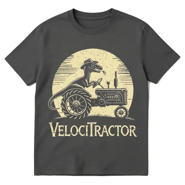 T-shirt graphique VelociTractor drôle pour hommes et femmes