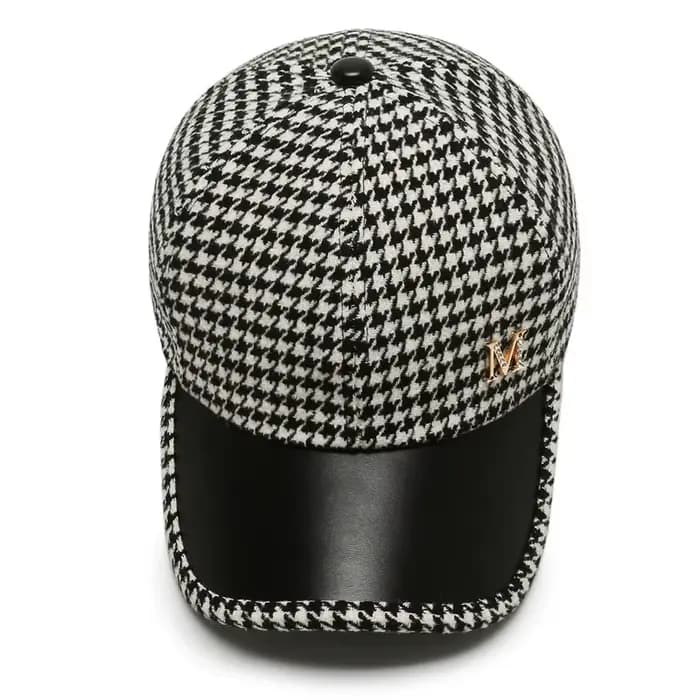 Casquette de Baseball à carreaux pour femmes