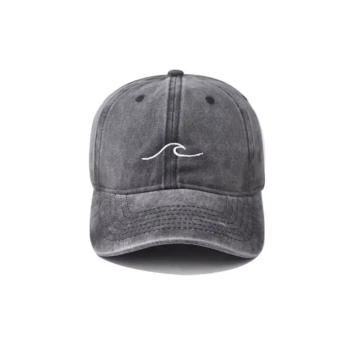 Casquette de Baseball brodée d'ondulation ondulée