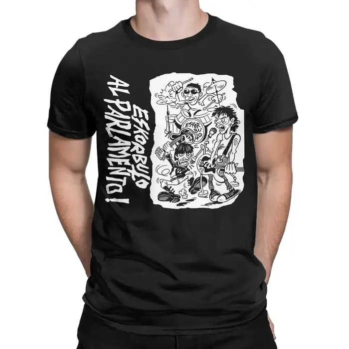 T-Shirt créatif Eskorbuto pour hommes, col ras du cou, en pur coton, à manches courtes, vêtements d'