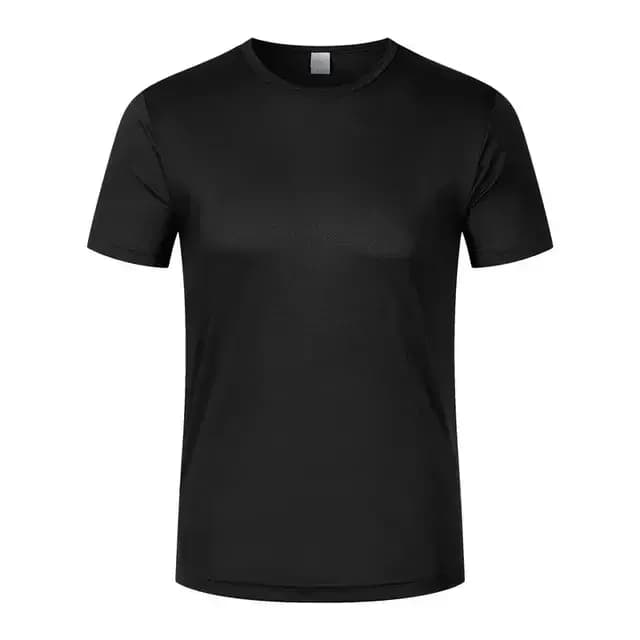T-shirt à manches courtes pour hommes et femmes, logo imprimé, séchage rapide, course à pied, marath