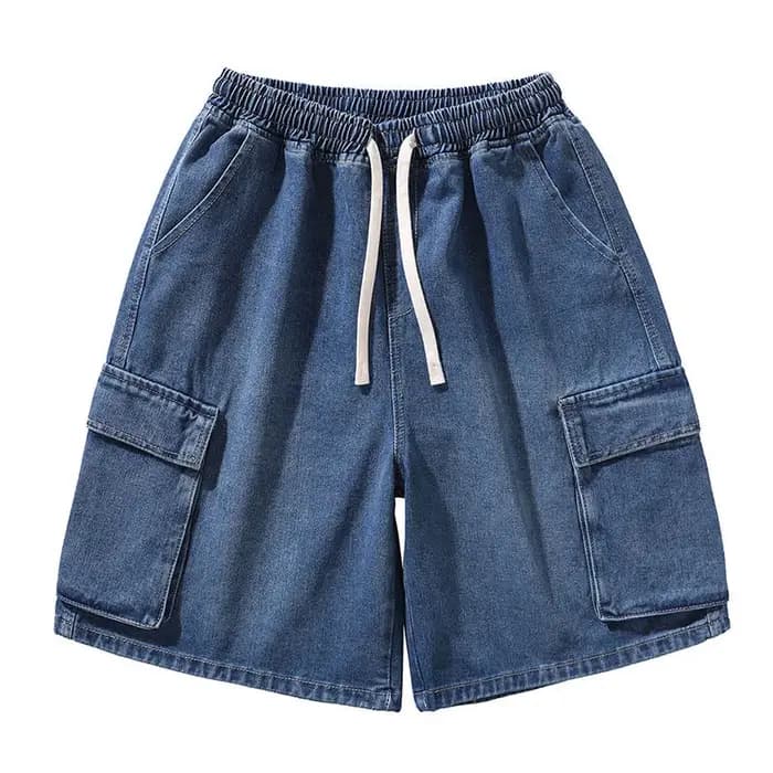 Été nouveaux shorts en jean pour hommes vêtements de rue rétro coréen Harajuku poche jeans