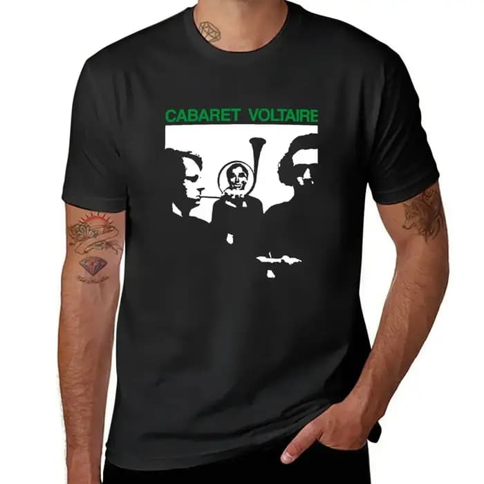 T-Shirt Noir Cabaret Volstisting pour Homme, Design Personnalisé
