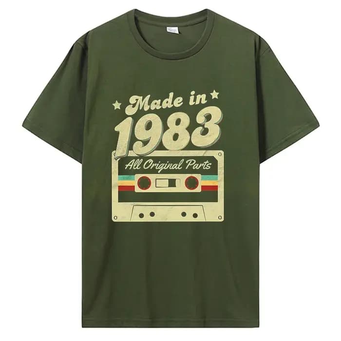 T-shirt graphique en coton pour hommes