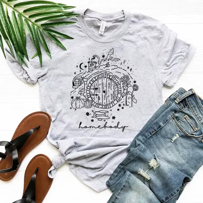 LOTR T-shirt Vintage Homebody chemise le magicien Shire chemises maison du deuxième petit déjeuner t-shirts à la mode à