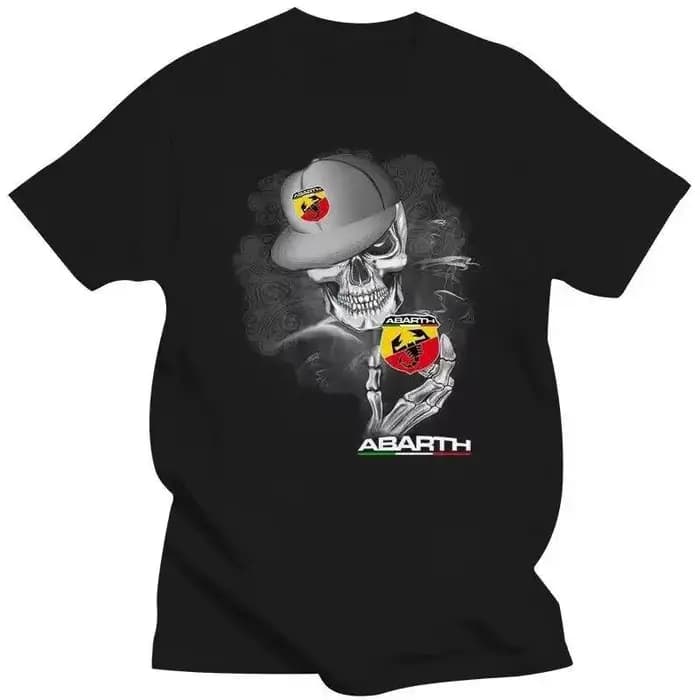 Abarth t-shirt hommes femmes 100 coton crâne donc Cool été mode court
