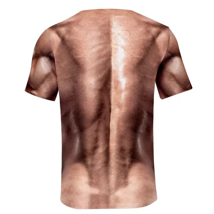 T-shirt graphique drôle pour homme avec poitrine poilue