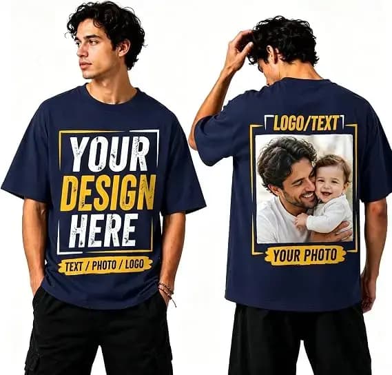 T-shirts personnalisés pour hommes et femmes, T-shirt en coton doux personnalisé avec photo, logo et texte, créez votre propre t-shirt, tee-shirt personnalisé