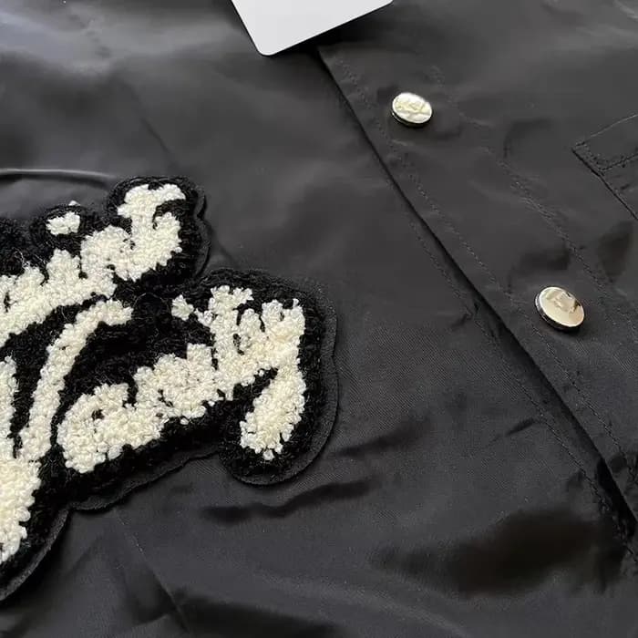 SAINT VANITY Blouson coupe-vent décontracté et élégant à manches courtes avec broderie de lettres et capuche