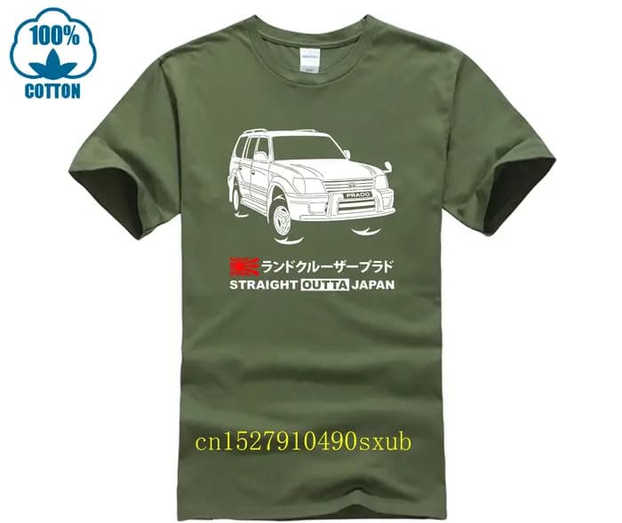 T-shirt Land Cruiser Prado J95W '99-'02 décontracté col rond ample été