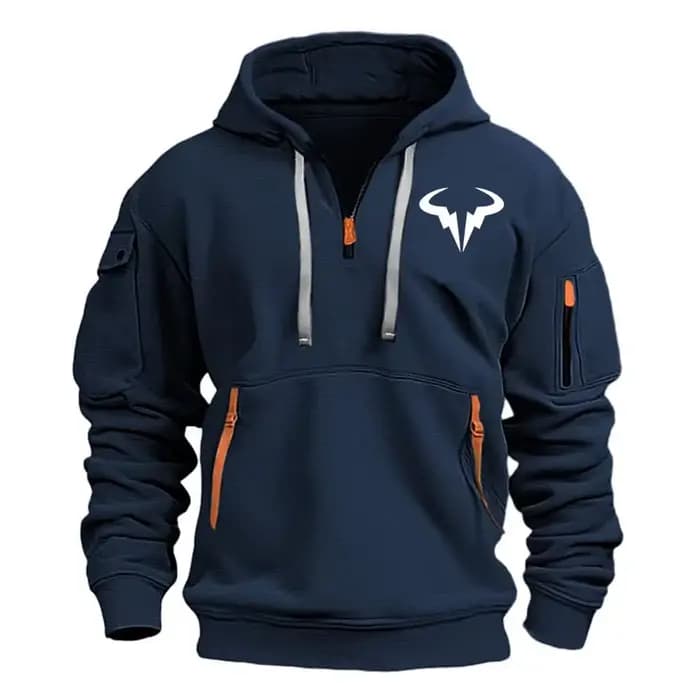 Sweat à capuche surdimensionné printemps automne nouveaux vêtements de sport pour hommes Rafael Nadal imprimé hip-hop