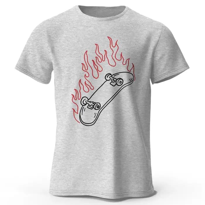 T-Shirt graphique pour les amateurs de skateboard pour hommes, 100% coton, HIP, salle de bain, style