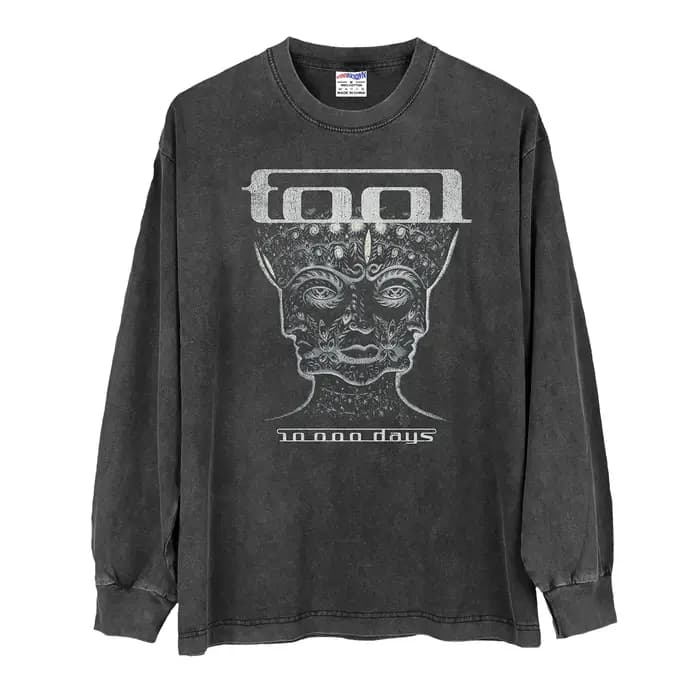 T-shirt Rock Metal Tool Band Streetwear Opeth en coton à manches courtes avec motif pour homme