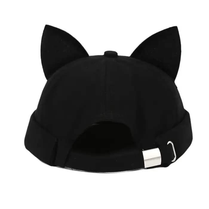 Casquette Docker Unisexe à Oreilles de Chat Imprimé Léopard Hip Hop