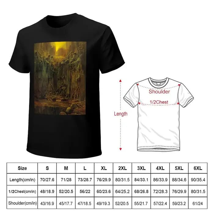 T-shirt sans titre (Abyss Of The Dead) par Zdzislaw Beksinski