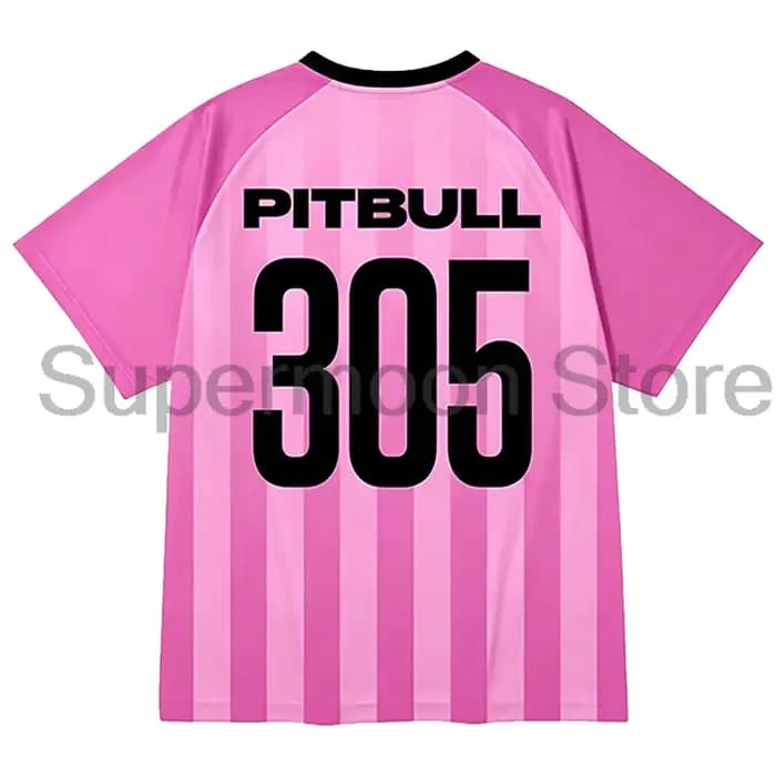 T-shirt Pitbull Mr Worldwide 305 Pink Jersey I'm Back Tour 2026