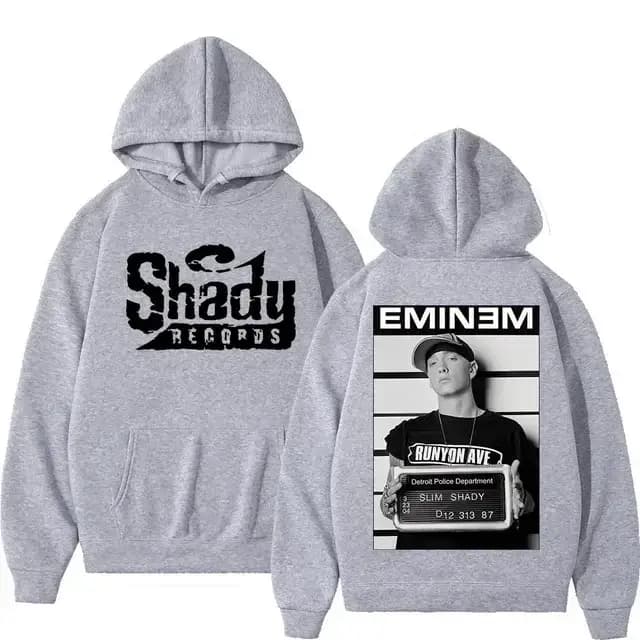 Rared Eminem-Sweat à Capuche Imprimé Double Face pour Homme et Femme