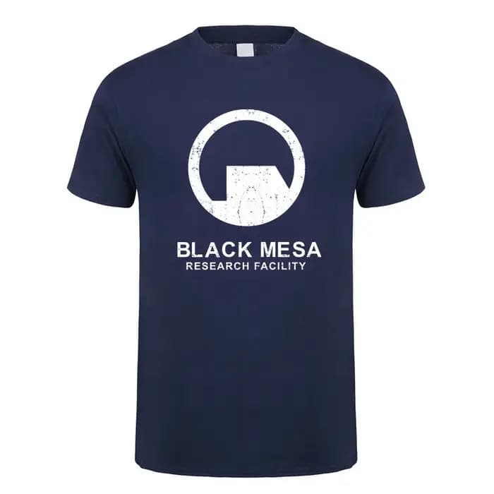 Noir Mesa établissement de recherche t-shirt graphique hommes coton Streetwear à manches courtes t-shirts