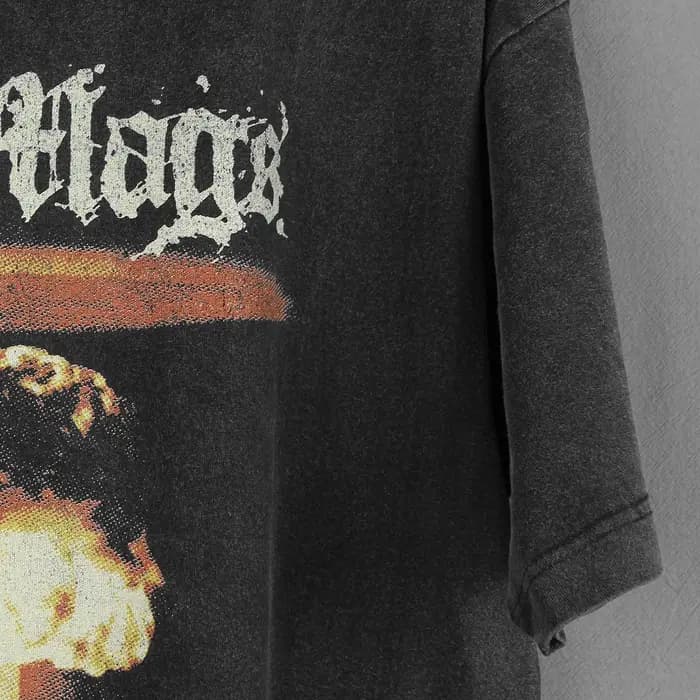 Cro-Mags t-shirt l'âge du quarrel Hardcore Punk Thrash Corrosion de la Conformité lavé manches longues hommes coton imprimé chemise