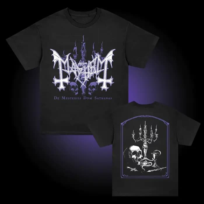 Mayhem Black Metal Band T-shirt Homme Femme Décontracté Pur Coton