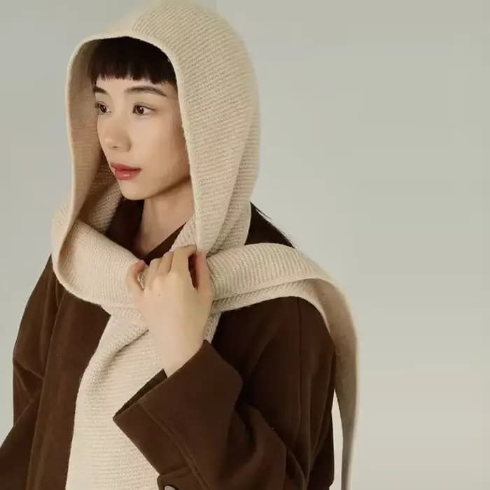 100% laine grande écharpe Sophie surdimensionné capuche cagoule chapeau d'hiver Protection des oreilles coupe-vent chaud Bomber chapeaux femmes mode bonnets