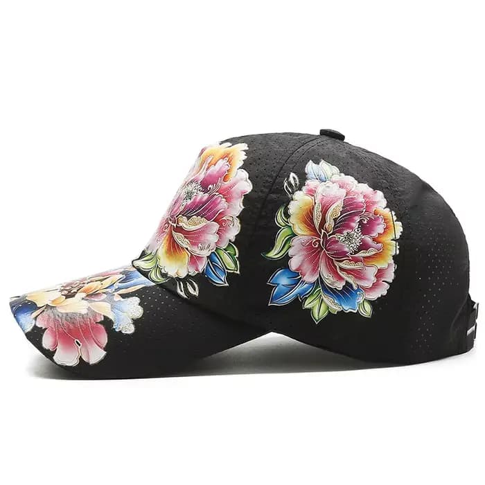 Marque hommes femmes casquette de Baseball florale été décontracté coton fleur cravate colorant casquettes de relance Hip Hop rue chapeaux