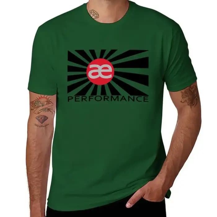 T-shirt graphique à manches courtes et col rond pour hommes