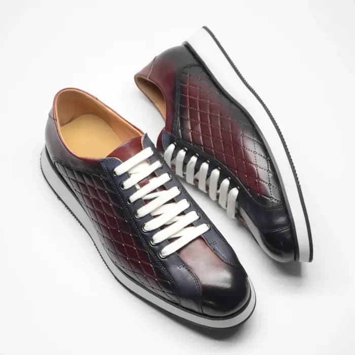 Baskets originales pour hommes en cuir véritable