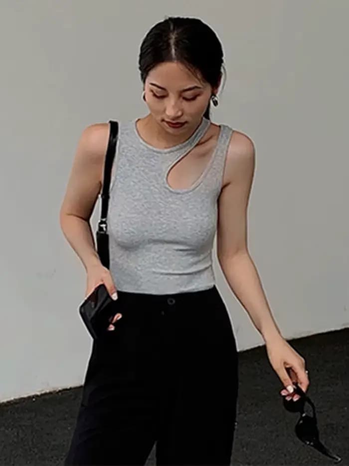 T-shirt court blanc Y2K pour femmes, vêtement estival et décontracté, à la mode, 2024