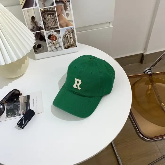 Nouvelle broderie lettre R casquette de Baseball été solide femmes queue de cheval chapeaux hommes casquette de Baseball coton extérieur Simple visière casquette décontractée