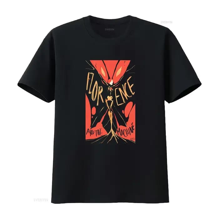 T-shirt avec affiche du groupe Florence and the Machine, noir, unisexe, toutes tailles, 1F1206 webp,