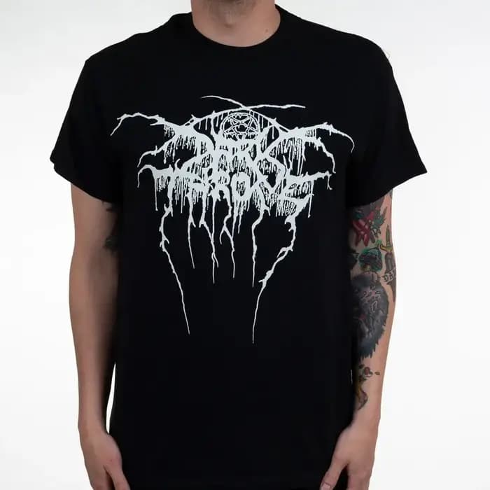 Nouveau Darkthrone T-shirt en coton à motif graphique unisexe