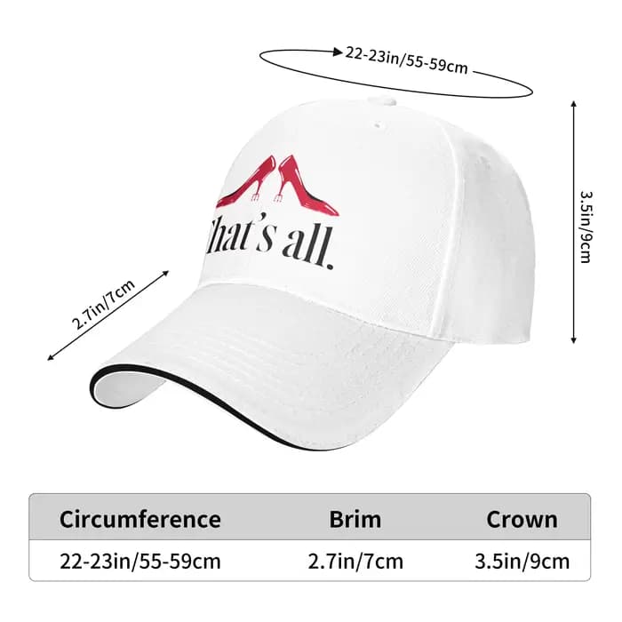 The Devil Wears Pradad Casquette de baseball rouge à talon haut Trident Miranda