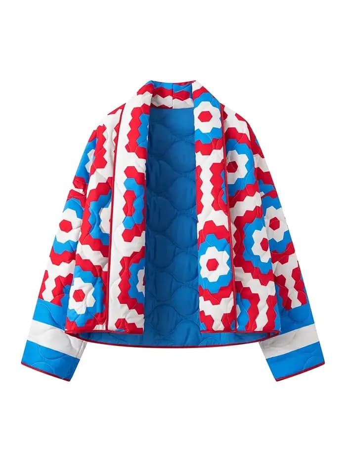 Veste confortable surdimensionnée en coton.