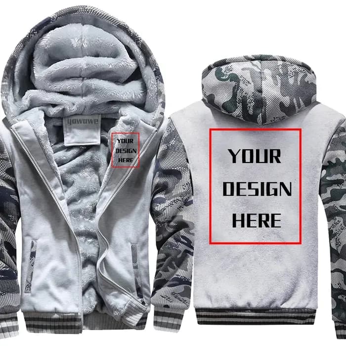 Sweat à capuche de marque d'hiver personnalisé pour homme