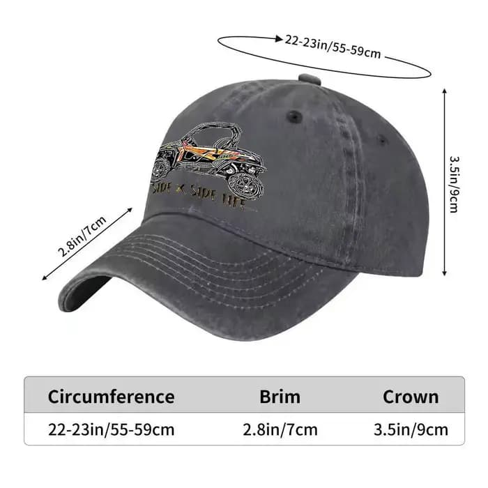 Casquette de baseball imprimée 1 SIDE X SIDE LIFE