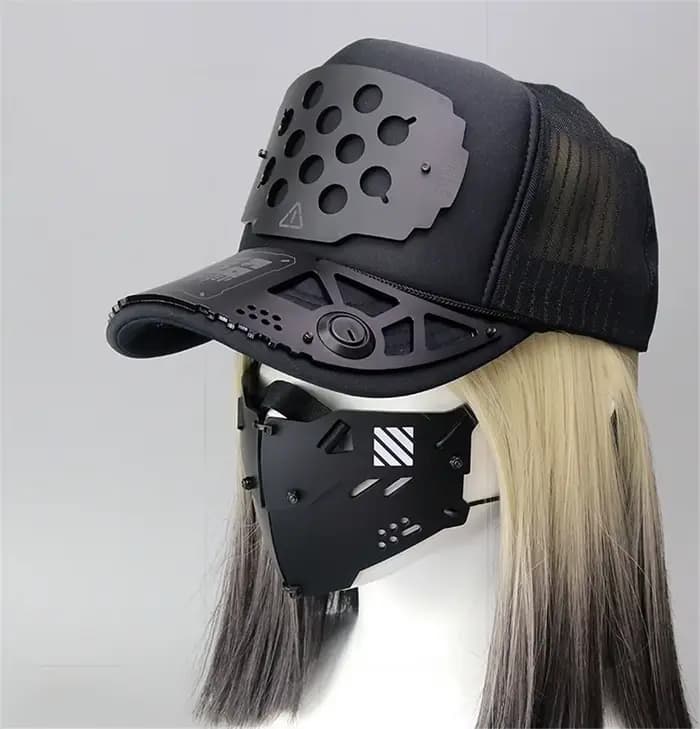 Casquette de Baseball multifonction Punk Techwear pour hommes et femmes, chapeau tactique Hip Hop, accessoires de Costumes de Cosplay d'halloween