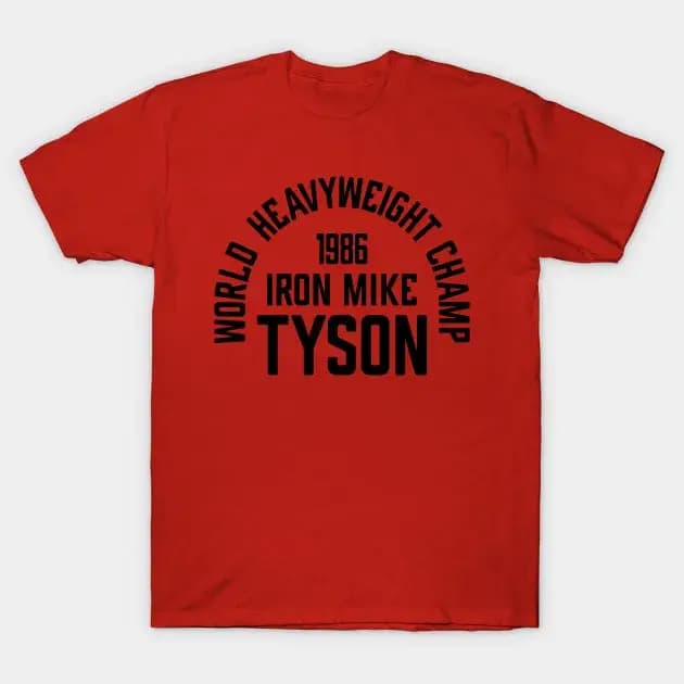 Iron Mike Tyson boxe conception personnalisée t-shirt homme monde poids lourd Champ 1986