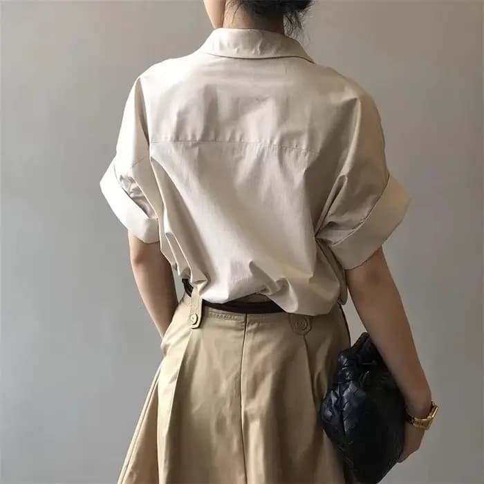 T-shirt blanc à manches courtes
