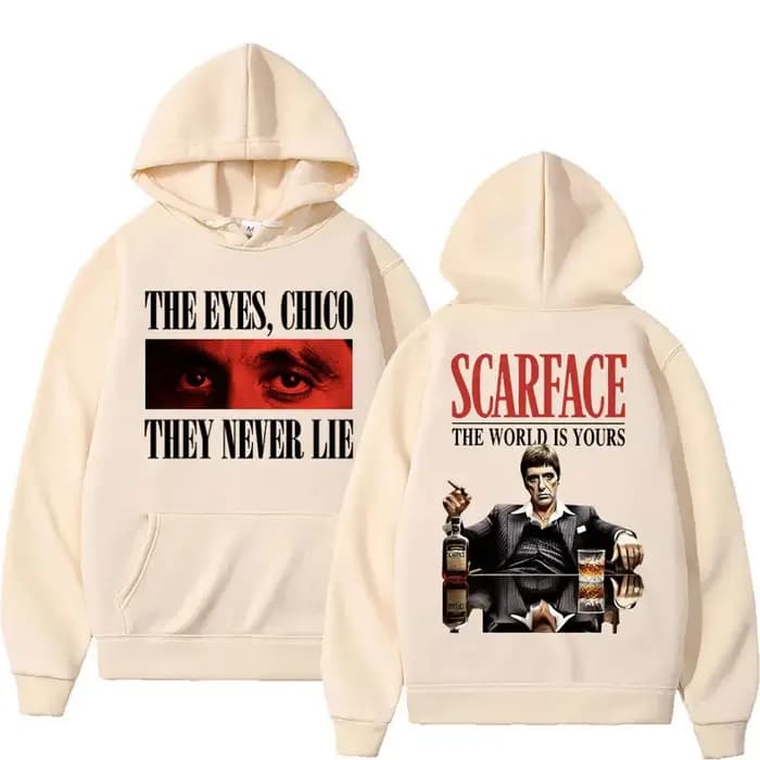 Sweat à capuche Tony Montana planchers face pour homme