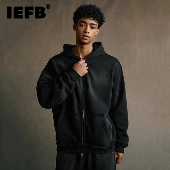 IEFB – sweat-shirt à capuche pour homme