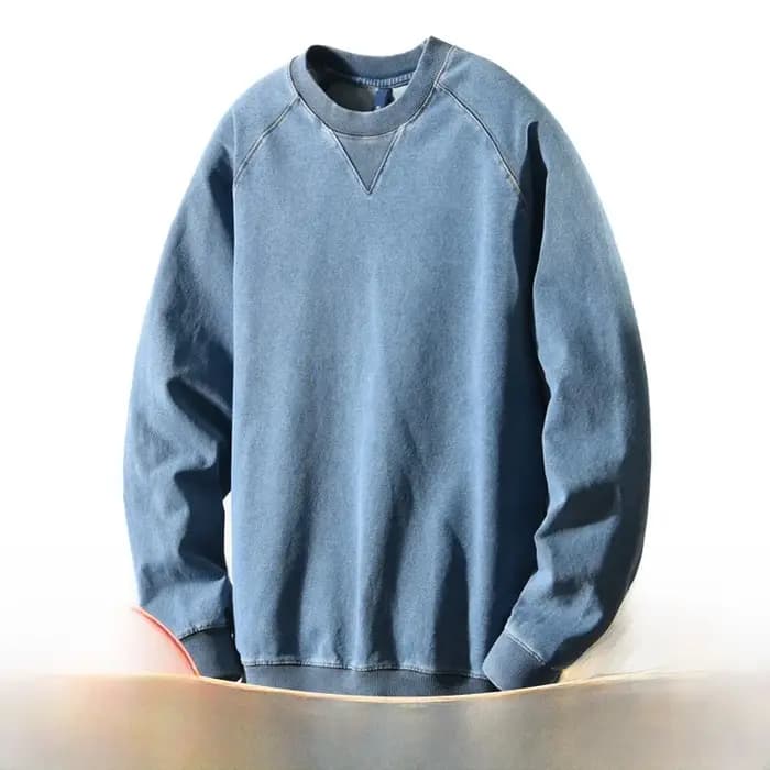 Sweat-shirt à capuche délavé style rétro américain pour homme