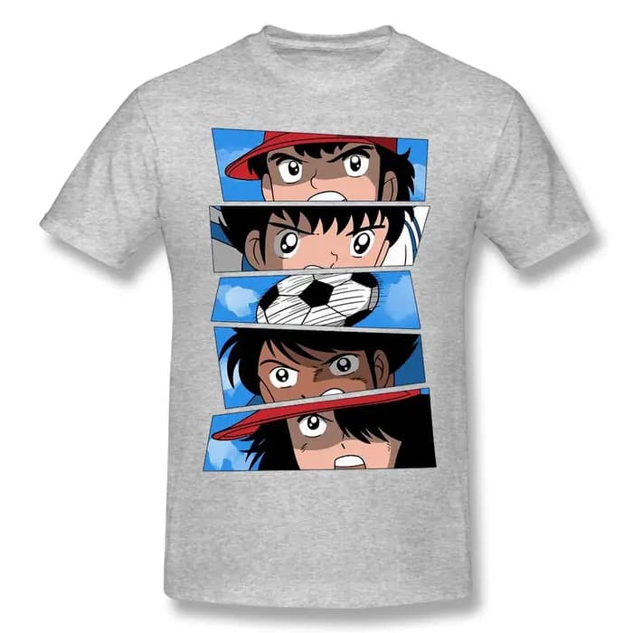 BALL IS LIFE hauts vêtements Streetwear Design capitaine Tsubasa sur Football Anime coton hommes T-Shirt