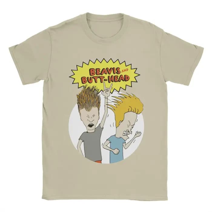 Sous pression T-Shirts hommes femmes Beavis et Butthead 90s BB drôle 100% coton