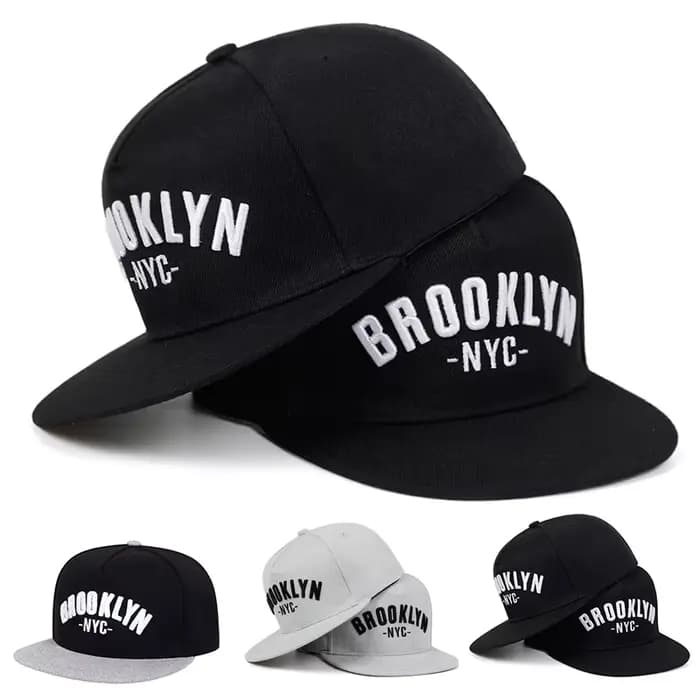 BROOKLYN lettre brodée casquette snapback hommes mode coton % chapeau ajusté sports de plein air loisirs chapeaux hip hop casquettes de baseball