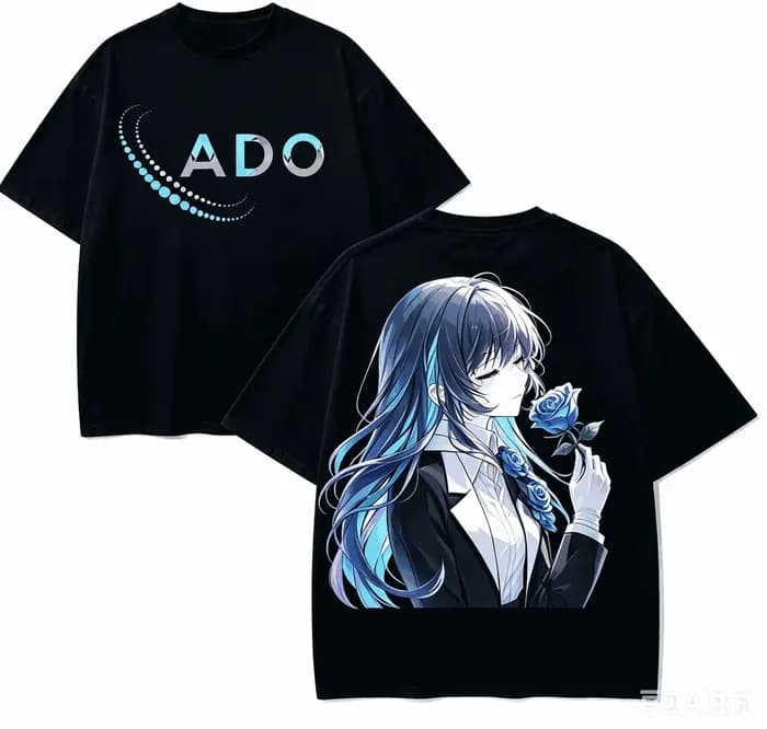 T-shirt Ado Anime Lover en coton Harajuku, nouveau modèle, mode rétro, surdimensionné, unisexe, pour