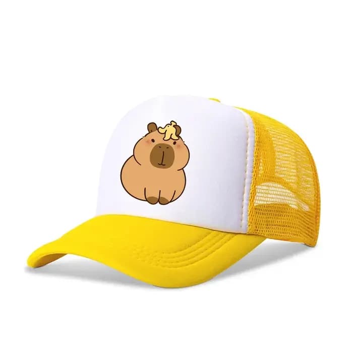 Capybara casquette de baseball garçons fille mignon Y2K tendance dessin animé imprimé chapeau Kawaii toile extérieur décontracté parasol chapeaux enfants cadeau d'anniversaire